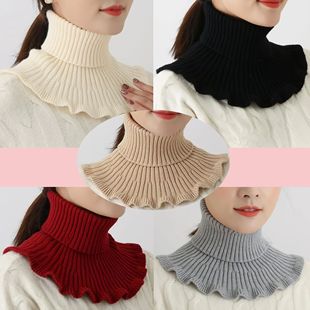 Ladies' Elegant Sweater Collar and High Neck Scarf 5-Piece S