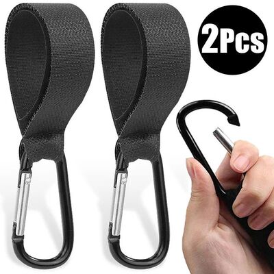 5/2pcs Baby Stroller Hook Clip Aluminum Alloy Carabiner Cart