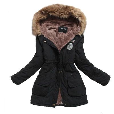 Spring Autumn Winter Jacket Women 2025 Thick Warm Hooded Par
