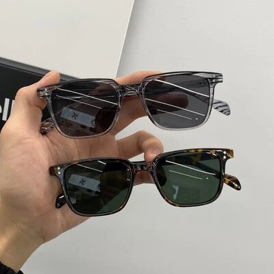 Rectangle Sunglasses Women Men Polygon Vintage Brand Designe