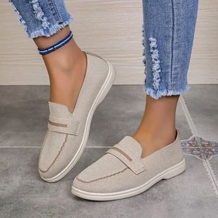 New Women Black Shoes Brand Casual Flat Shoes Leather Cashme