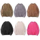 Cotton For Distressed Shirt Sleeve And Men Long Women Vint