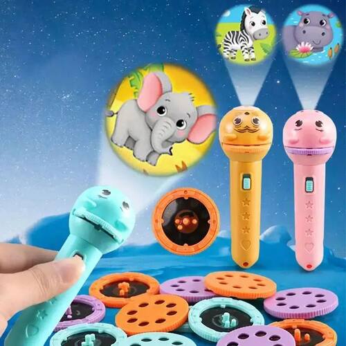 Children's Glowing Flashlight Projector Baby Sleep Story Boo