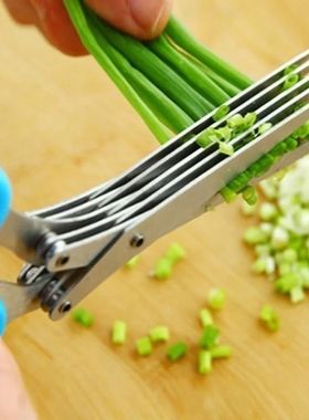 Muti-Layers Kitchen Scissors Stainless Steel Vegetable Cutte