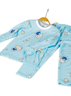Children Cotton Pajamas Suit Cartoon Kids Sleepwear Autumn L