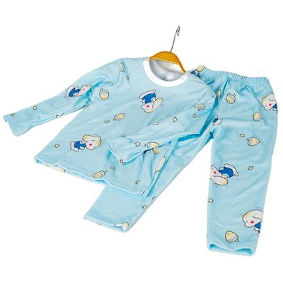 Children Cotton Pajamas Suit Cartoon Kids Sleepwear Autumn L
