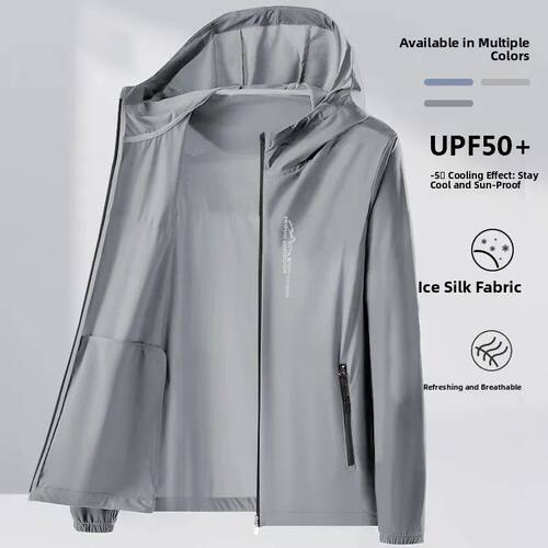 Ice Silk Men's Outdoor Fishing Jacket Breathable Sun Protect