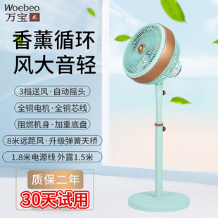 电风扇空气循环扇静音落地扇家用风扇摇头强力电扇大风省电台立扇