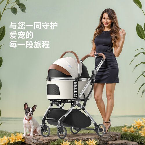 BelloW1宠物推车可分离轻便折叠