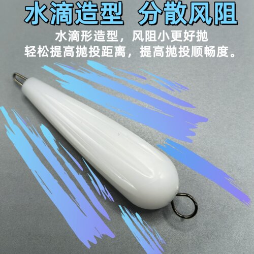 新款抗扰稳流槽路亚飞蝇远投助投器浮水缓沉路亚助抛器微物饵助抛