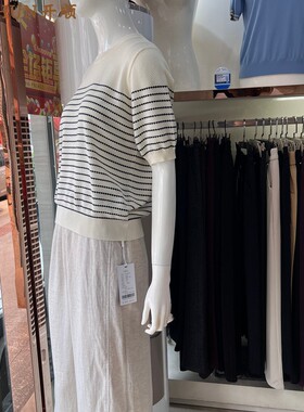 开顺短袖L61WS2807女正品2026夏季新款薄针织透气凉爽吸汗圆领