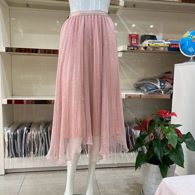 开顺半身裙夏季女纯色时尚A长裙