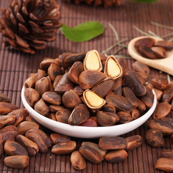 东北长白山特产坚果笨炒野生松子 开口原味松子 500g 2斤包邮