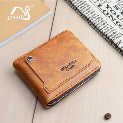 Two hundred and twenty-five mens short wallets, classic out