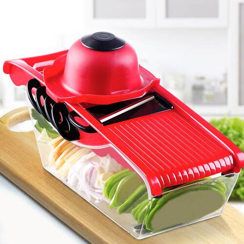 Diys Multi-Funct Cutter Potato Slicer 6 Blade Kitchen Tool