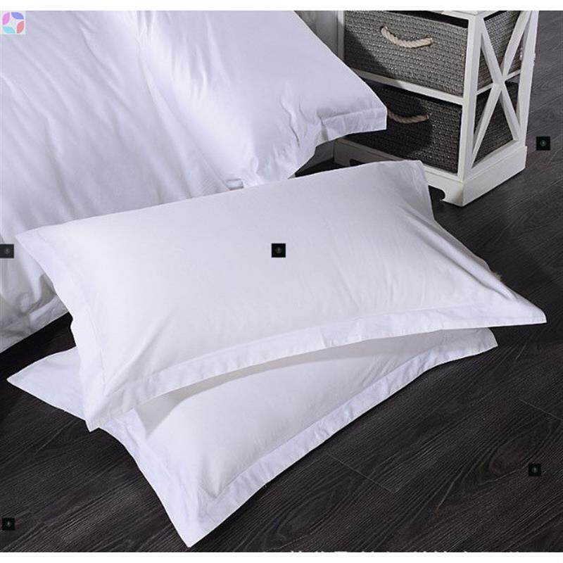 1个床上用品，白色棉/涤纶枕套