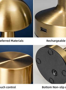 The metal nightlight bed is refilled with a table light, and