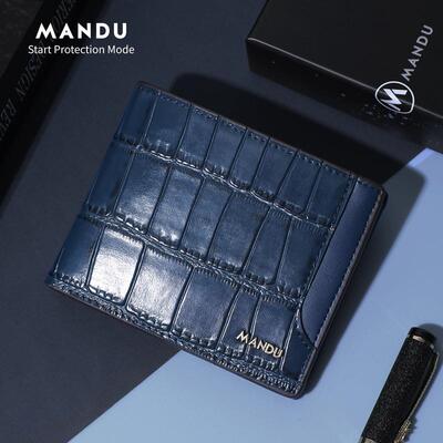 Wallet Man High Fashion Fashion RFID Rocks Short-Locked Zero