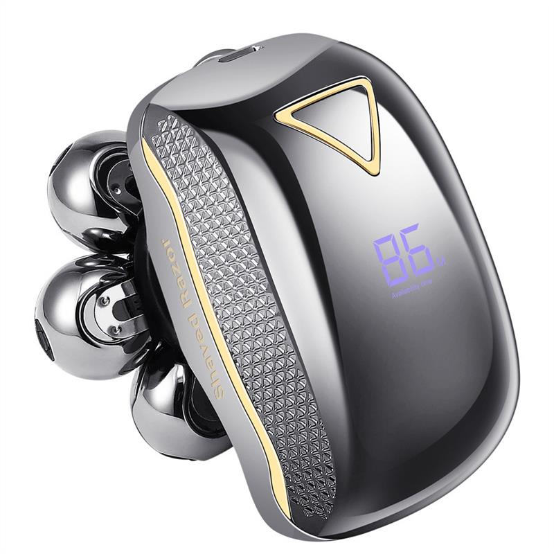 An electric shaver with a shaved hair and a seven-sword-fill