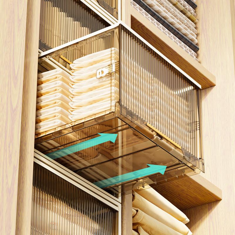 Collapseable drawer-style home closet clothes to store the l