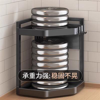 The kitchen shelf has a multi-purpose triangulated carbon st