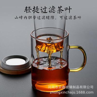 A transparent filter office with a glass of glass that separ