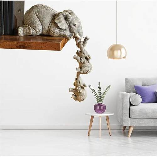 Elephant suit with a happy life gift for a mother and an ele