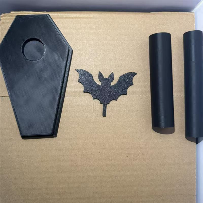 A tableclothed bat roller for the Halloween theme paper towe