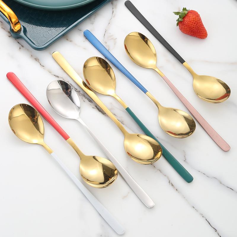 304 stainless steel spoons, home-based titanium plating spoo