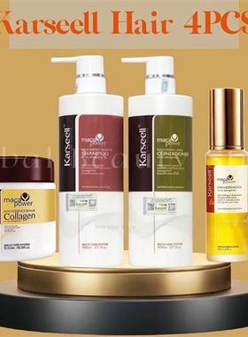 4pcs 越南发膜karseell collagen修护干枯改善毛躁洗发水护发素