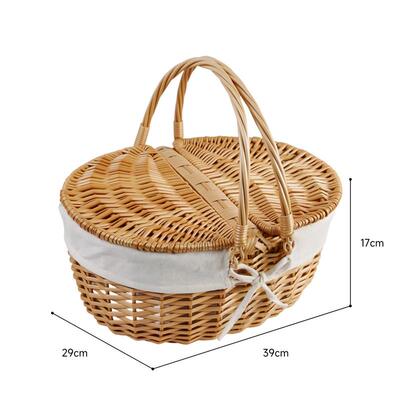 Willows hand-picked field picnic basket with the Gatti bask