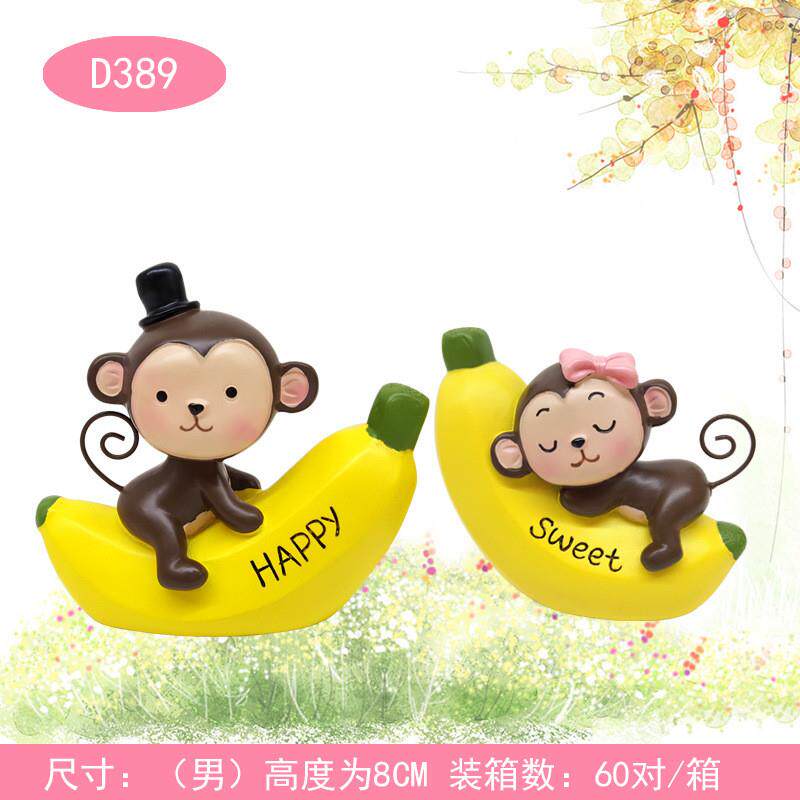 Creative cartoons on banana monkey cars making cakes and dec