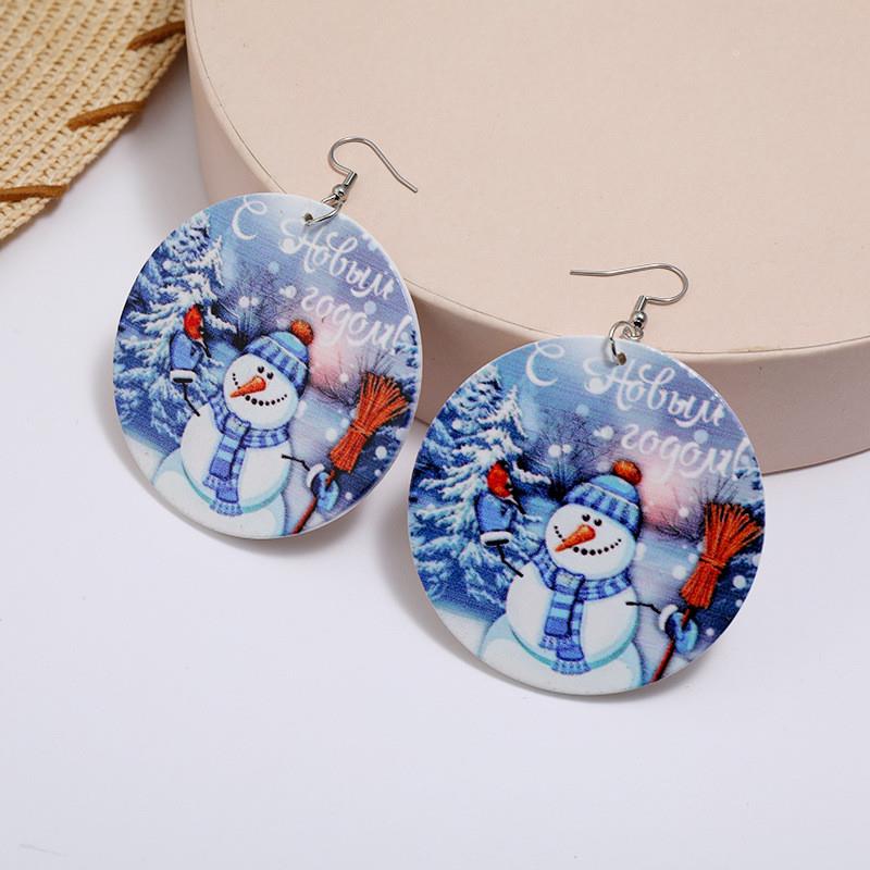 Christmas Earrings exaggerate the Cartoon Roundwood Socks ag