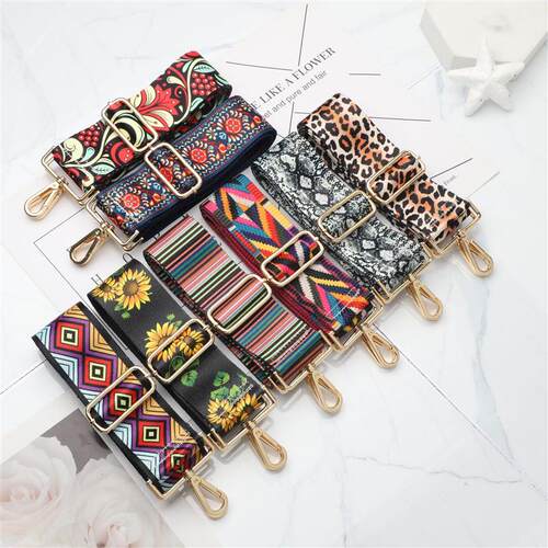 Pouch bag, shoulderband, wide shoulder band, colorful should