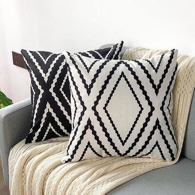 A geometric outdoor waterproof pillowcase.