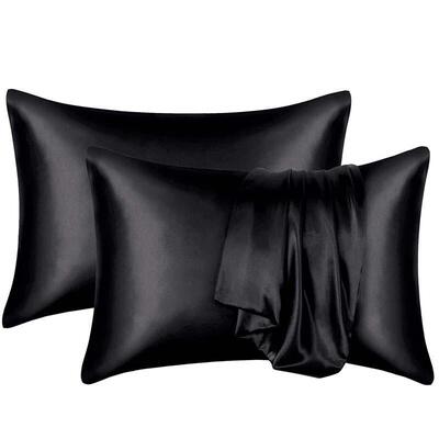 Bed water washes silk pillowcases. Ice-silk silk-like pillow