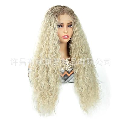 Mrs. Africas high-temperature, long curly hair, 13x4 split