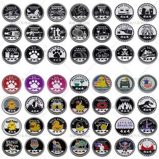 Car 4x4 RATED logo 4x4 Aluminum sticker