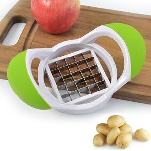 The stainless potato cutter, the creative TPR handle potato