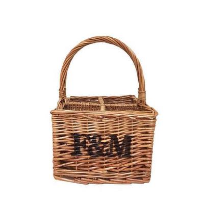 Customized to make a picnic basket with a wine basket and a