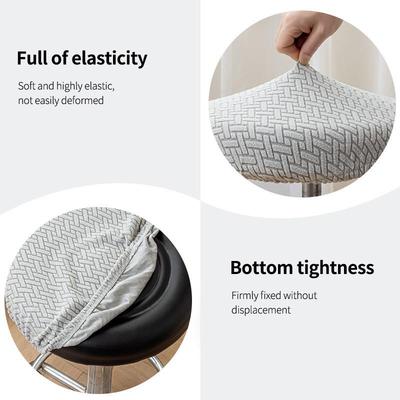 Round stools covered with hair-swipes, bar seat-stairs, half