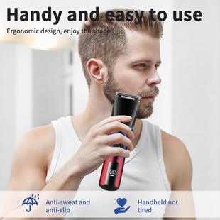 the electric home shaver with scraper and charge The man