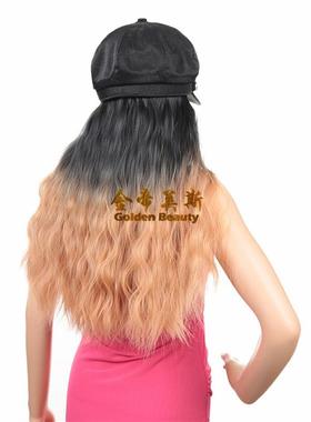 Twenty-two-inch cap wigged as a Navy cap gradually turning i