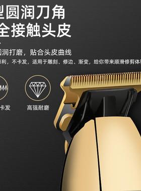 The electrocution carved a carved oil with a steel blade cut