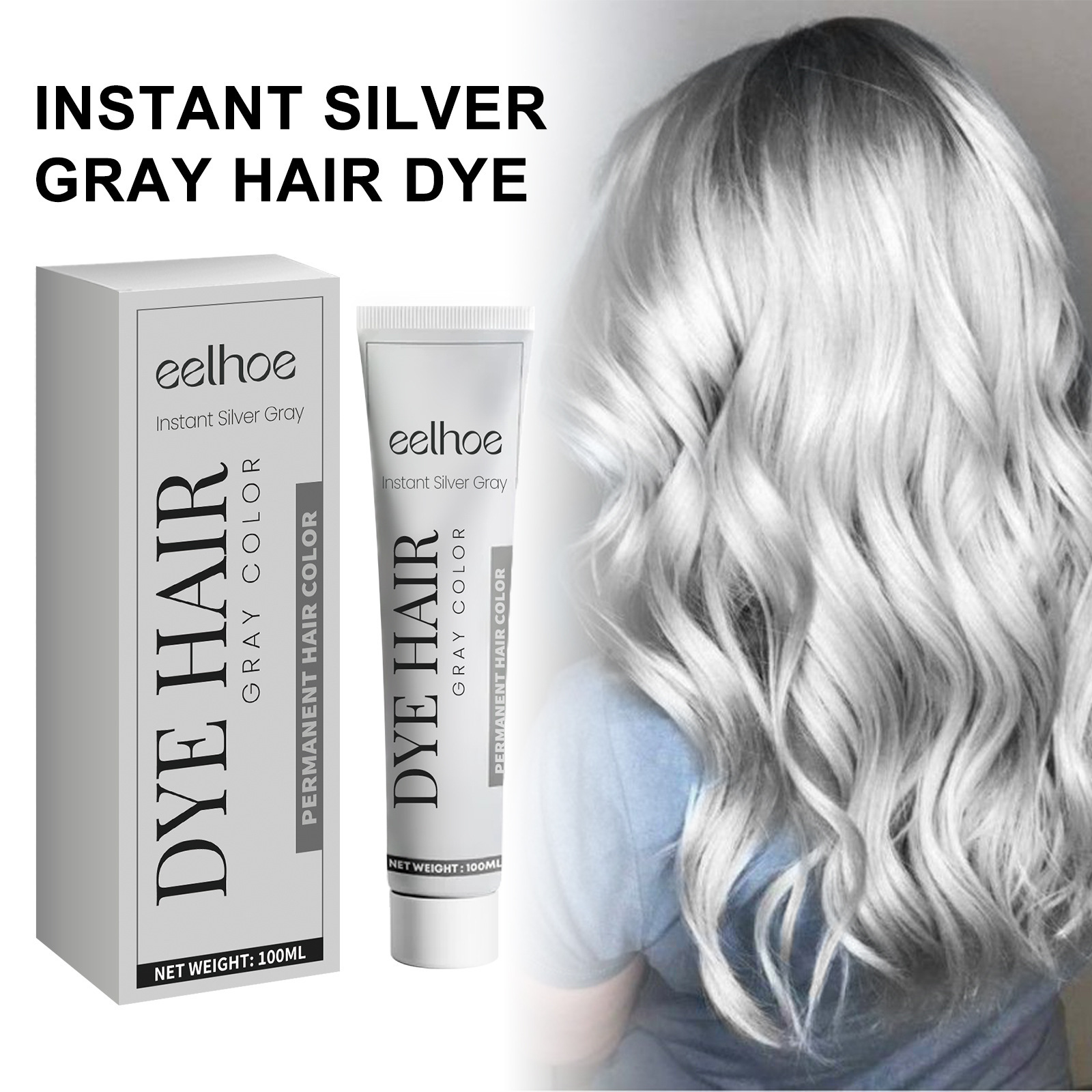 Gray Hair Cream Natural Hair Color Lasting Hair Easy To Colo