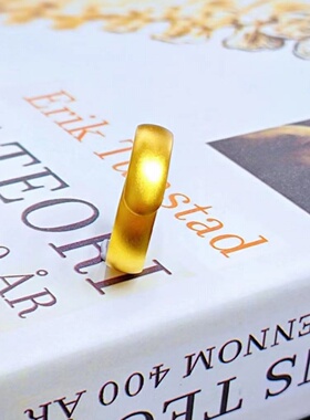 出口欧美跨境外贸越南沙金首饰品古法传承磨砂素圈戒指小众设计银