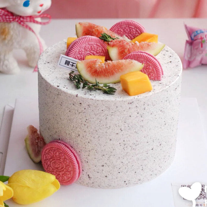 网红樱花抹茶味奥利奥蛋糕装饰少女心粉色奥利奥烘焙蛋糕装饰饼干