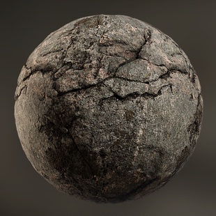 悬崖峭壁岩石参数化材质球UE5素材Bridge虚幻材质球带4K高清贴图