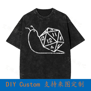 Dice Slug Snail Vintage Oversized T-Shirt VHC9