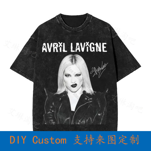 Hot New Avril Lavigne Signature Black All Size Vintage Overs
